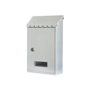 Hot Sale Metal Wall Mounted Mailbox White Color Small Mini <strong>Postbox</strong> Letter Box for <strong>Home</strong> - Product Image 1