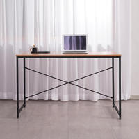 Table de bureau moderne en bois, mobilier de bureau, bureau d'ordinateur, table de bureau en métal et acier