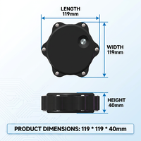 Capteur intelligent pour couvercle de manhole Dingtek DC400 DC413 DC414 IP68 NB-IoT 4G LoRaWAN – Surveillance de l'état du couvercle et du niveau ultrasonique