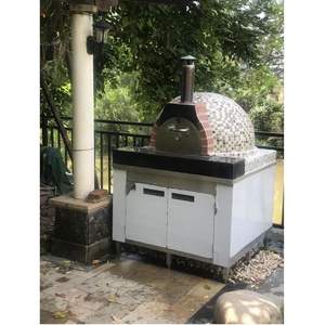 Horno de pizza de cerámica para exteriores integrado de alta calidad Manual de leña - Product Image 5