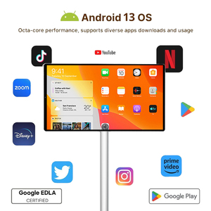 21.5 Inch Mobile Android <b>Tv</b> With Camera Rechargeable Touch Screen <b>Portable</b> on Wheels HD Outdoor Smart for Entertainment 21.5 Inc - Product Image 2