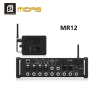 Mezcladora de Audio Profesional MIDAS de 12 Canales con 99 Efectos de Reverberación Integrados, Mezcladora de Audio Digital para DJ y Escenario