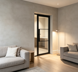 Wholesale Glass Door Custom Iron Frame Interior French Style Factory Price - Product Image 1