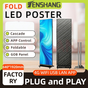 Pantalla LED Plegable Portátil con Control WiFi 4G para Señalización Digital en Interiores, Ideal para Cafeterías, Librerías e Instituciones Educativas - Product Image 3