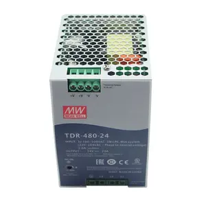 Meanwell TDR-480-24 480 Вт источник питания 20A трехфазный промышленный din-рейка 24В Импульсный источник питания