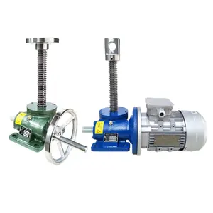 10kg-200kg Worm gear reducer small SWL1 screw elevator jack electric hand screw reducer lifting platform