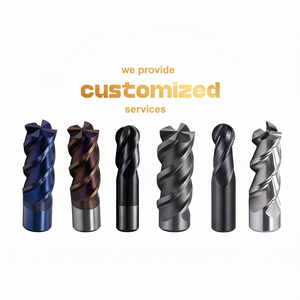 เครื่องตัดคาร์ไบด์แบบ4ขลุ่ยสำหรับเครื่อง CNC มีบริการ OEM/ODM - Product Image 1