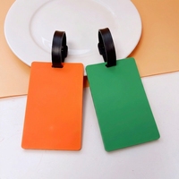 Étiquette de bagage créative en PVC, écologique, durable, personnalisable, étanche, avec motif de lettres, accessoire de voyage pour valise
