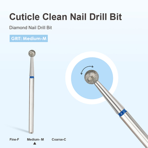 Bộ dụng cụ mài móng bán chạy nhất/ Bộ mũi khoan kim cương 3/32'' chuyên nghiệp, chăm sóc móng tay và chân, bộ mũi khoan làm móng - Product Image 3