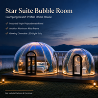 Dôme de Glamping Transparent en PC, Modèle Mountain Forest Star Suite, avec Plusieurs Options de Taille
