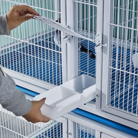 Cage à pigeons blanche multicouche de haute qualité et durable, en fil de fer crypté, anti-parasites, pour l'élevage et l'accouplement des pigeons