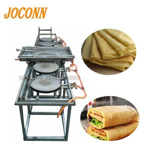 Hand-push dünne Frühlingsrolle Maschine/gas heizung Crepe Kuchen bäcker maschine/30 cm Mais paste tortilla, der maschine