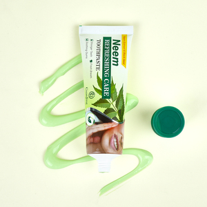Pasta Dental de Neem de Marca Blanca con Aceite de Menta Negra para Aliento Fresco y Dientes Más Fuertes, Fabricante de Pasta Dental Herbal Oral para Eliminar la Sarro - Product Image 1