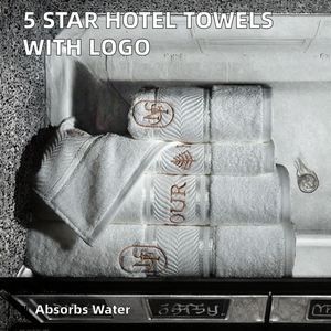 Serviettes de piscine en coton tissé 100 % de qualité hôtelière 5 étoiles, grandes et petites, douces, séchage rapide, haute absorption d'eau, écologiques, en tissu long - Product Image 2
