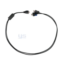 Kabel VGA 3 + 2, kawat berkualitas tinggi untuk Monitor komputer layar 24 inci, rakitan kabel kustom transmisi sinyal Cepat