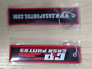 Custom Letters <b>Key</b> Chain Pendant Woven Red Embroidery Keychain - Product Image 6