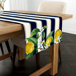 Polyester Printed <b>Table</b> <b>Runner</b> Waterproof Option for Restaurant Project Buyers Commercial Orders Hospitality Purchasing - Product Image 1