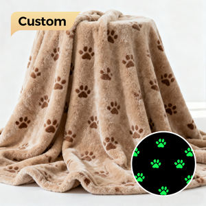 Plaid en flanelle douce de qualité supérieure, motif lumineux, décoratif, lumineux, chaud et confortable pour chambre et canapé, couverture lumineuse en flanelle - Product Image 1