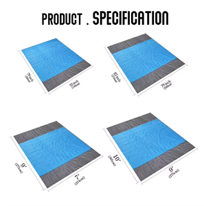 Summer One Bedroom Pop-Up Padded <strong>Beach</strong> Mat with Spring Wire Frame Polyester Outdoor Tent - Product Image 4