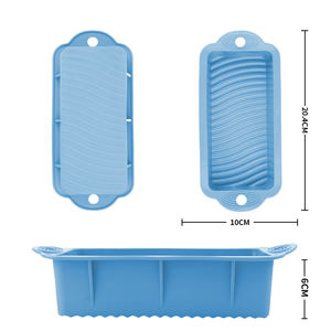 Molde de Silicona Rectangular Profundo de Grado Alimenticio para el Hogar, para Pan, Pastel, Chocolate, para Barras de Chocolate Rellenas Grandes - Product Image 3