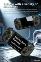 Console de jeu portable X95 Pro, écran 3,5 pouces, Android, 64 Go, WiFi, système de jeu rétro, émulateur, console de jeu vidéo
