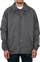 Veste Coach pour homme coupe-vent classique noir en nylon résistant à l'eau coupe décontractée boutons-pression manteau vierge