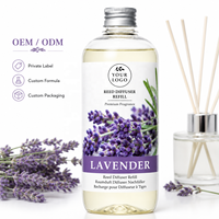 Recharge de diffuseur à bâtonnets de lavande naturelle, écologique et longue durée, pour une fragrance apaisante dans la chambre, l'hôtel, la maison et la voiture