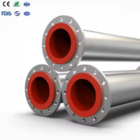 Tuyau en polyuréthane ultra résistant à l'usure doublé d'acier avec caoutchouc anti-corrosion et revêtement en PTFE pour systèmes de transport industriel