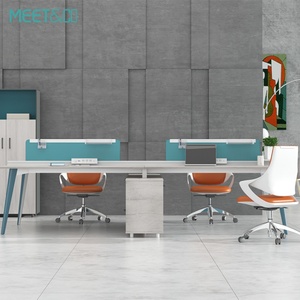 Poste de travail modulaire moderne et élégant pour bureau, espace de travail efficace pour le personnel, bureau cloisonné pour 4, 6, 8, 10 personnes, flexible pour l'extérieur - Product Image 5