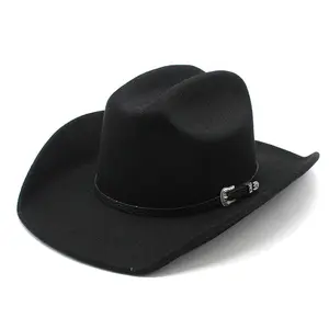 欧美风格腰带装饰西部牛仔帽男士批发时尚女士新款造型热卖牛仔帽