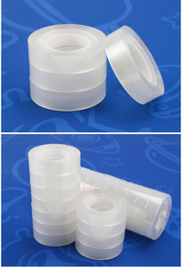 Ruban adhésif coloré en BOPP pour papeterie, options acryliques thermofusibles sensibles à la pression, imperméable, impression personnalisable pour scellage et bricolage - Product Image 3