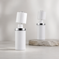 Flacon compte-gouttes à double paroi de 30 ml avec bouton-poussoir, emballage cosmétique vide en acrylique PP anti-lumière