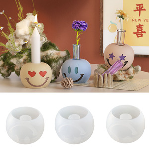 Bougeoir Italien Fabriqué à La Main – Vase D'art Moderne Avec Visage Féminin, Pot D'aromathérapie, Décoration De Table élégante Pour La Maison Ou Le Bureau (rouge Floral