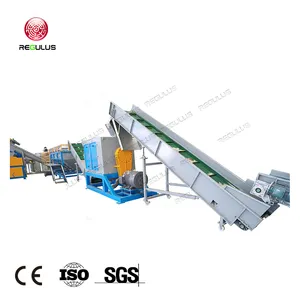 Factory Price 1500kg/h Plastic Recycling Machine PE PP Bucket waste film fiber bags Washing Drying Line