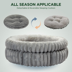 <span class=keywords><strong>Coussin</strong></span> pour animaux de compagnie moderne et classique, confortable, épais, lavable, couleur unie, base antidérapante, pour chien et <span class=keywords><strong>chat</strong></span>, en polaire durable - Product Image 3