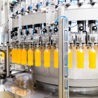 Ligne de production complète et automatique de remplissage de boissons gazeuses, de jus et d'eau gazeuse