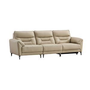 Sofá reclinable en forma de L para sala de estar, sofá reclinable eléctrico <span class=keywords><strong>motorizado</strong></span> moderno de cuero genuino - Product Image 5