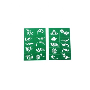 Halloween Glitter <strong>Tattoo</strong> Stencils for <strong>Kids</strong> - Hot Sell Plastic Drawing Set Reusable and Fun for <strong>Kids</strong> Play Face Painting <strong>Kit</strong> - Product Image 2