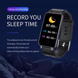Reloj Inteligente Cuadrado <span class=keywords><strong>C2</strong></span> Plus, Monitor de Salud y Actividad Física, Monitor de Frecuencia Cardíaca, Pulsera Inteligente Deportiva, Pantalla TFT de 0.96 Pulgadas, Resistente al Agua - Product Image 4