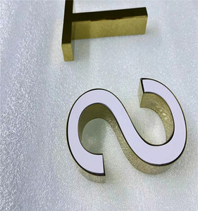 Bảng Chữ Cái Kim Loại Nhỏ Chữ Cái Logo Kinh Doanh Cho Công Ty Số Kim Loại 3d Và Chữ Cái Bằng Thép Không Gỉ - Product Image 2