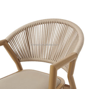 Мебель для ресторанов класса люкс: плетеный металлический стул для патио, современный обеденный стул для стола - Product Image 4