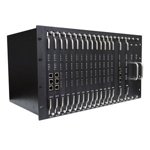 Central Telefónica PBX Digital de 19'' 6U con Puerto de Rack, Habilitada para IP, con Puertos de Red FXS/FXO/E1/EM/IP - Product Image 1