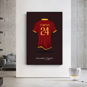 AS Roma – maillot de Football moderne, images murales et affiches imprimées sur toile, peinture à l'huile pour la décoration de la chambre à coucher en cadeau