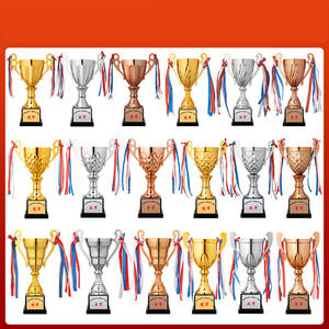 Prix de gros <span class=keywords><strong>d</strong></span>'usine trophée en métal lettres personnalisées base sport jeu récompense école <span class=keywords><strong>entreprise</strong></span> - Product Image 2