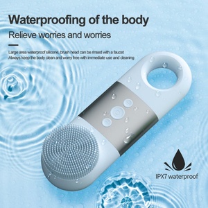 Hot Silicone Face Washing Machine Ultrasonic Vibration Waterproof Facial Cleansing Brush Face Washing Product New - Product Image 4