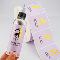 Autocollants de Luxe Personnalisés par le Fabricant, Étiquettes Imperméables, Service de Conception d'Étiquettes Personnalisées, Autocollants de Logo en Dorure à Chaud