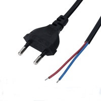 1.2m Noir ENEC Kema-Keur 2.5A/250V Cordon d'alimentation avec variateur en ligne H03VVH2-F 2*0.75mm2
