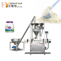 Bottiglia cosmetica barattolo tappatura linea automatica verticale per il lavaggio del latte e polveri sterili riempitrice di farina in polvere confezionatrice