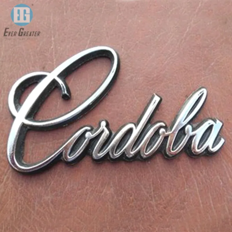 Professional Custom Plastic Chrome Silver Adhesive License Plate Letters Car Letters Number