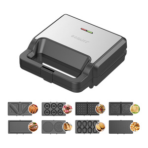 เครื่องทำอาหารเช้าอเนกประสงค์ SOKANY08138 8-in-1 พร้อมแผ่นเปลี่ยนได้, เครื่องทำแซนวิช, เครื่องทำวาฟเฟิล, เครื่องทำโดนัท - Product Image 2